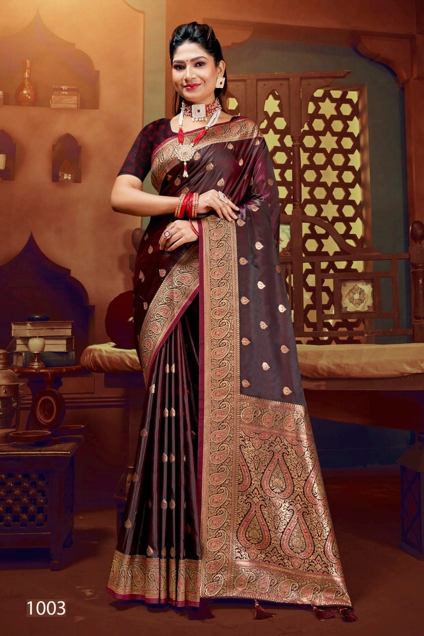 Royal Queen Vol 6 By Saroj Designer Soft Satin Silk Sarees Wholesale Online
